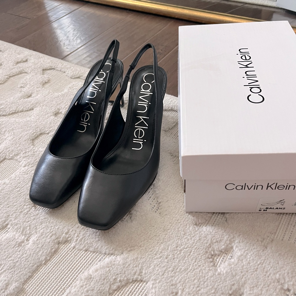 Calvin Klein Black Slingback Heels